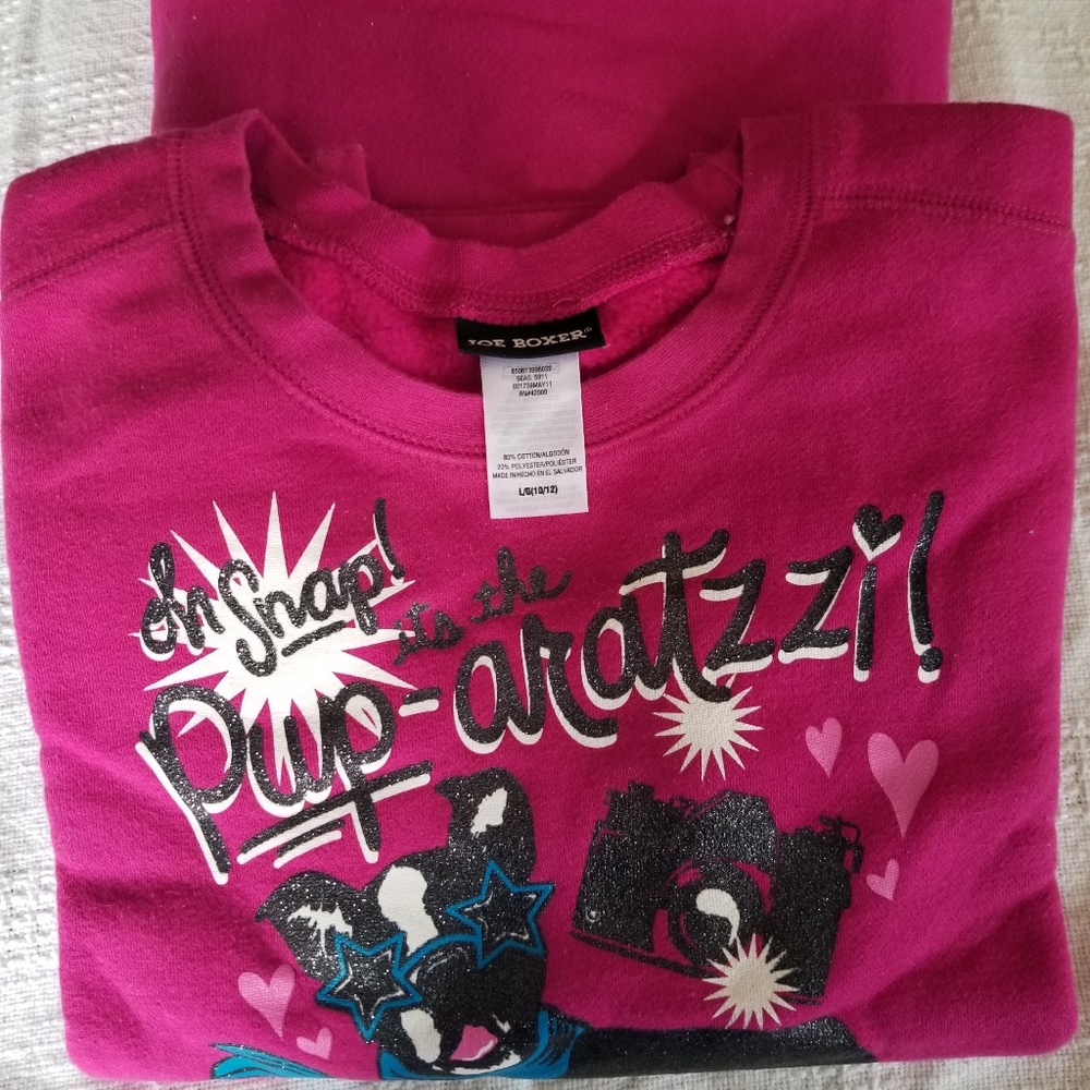 Joe Boxer Girl Sweatpants and Shirt